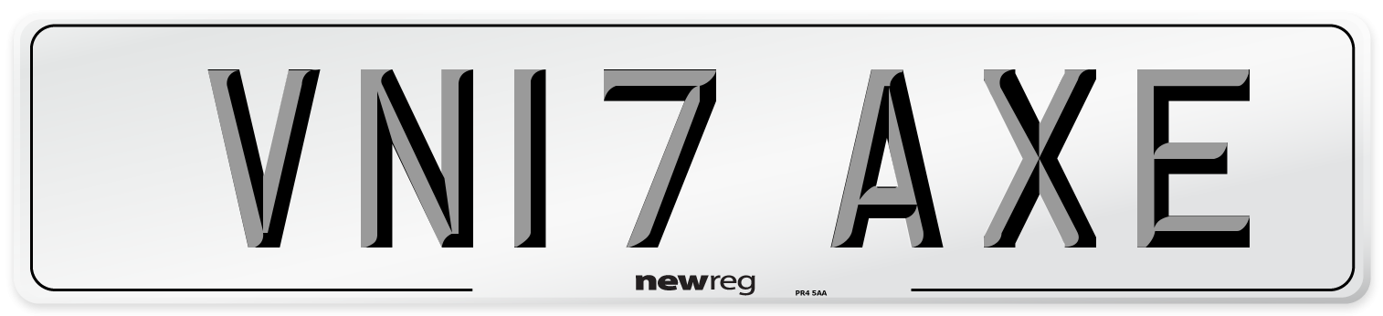 VN17 AXE Number Plate from New Reg